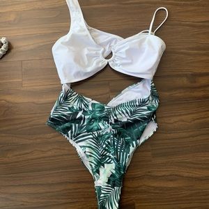 Floral swim suit